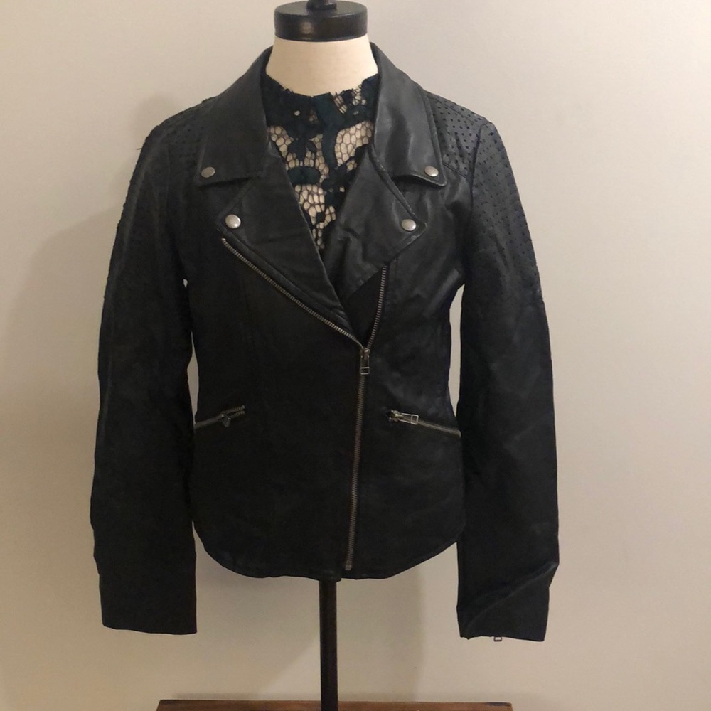 Sanctuary Vegan Leather Jacker, S